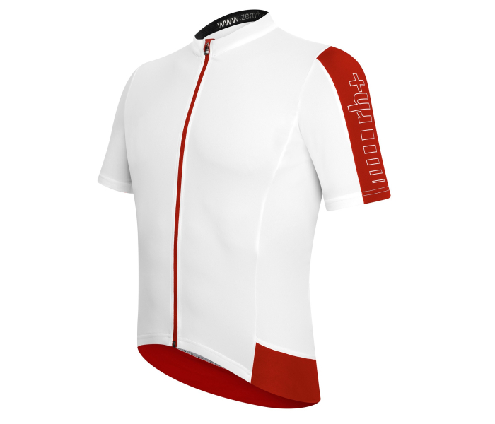 Koszulka rowerowa zeroRH+ Energy FZ biało-czerwona męska sportowa S